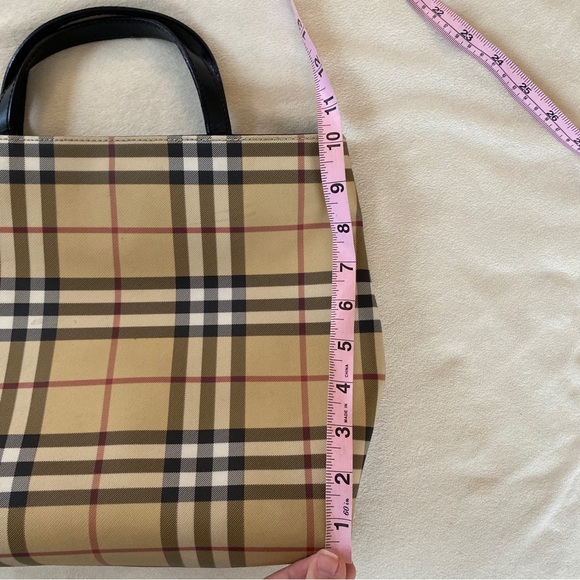 BURBERRY Nova Check Small Tote Size 10” x 12” - Picture 6 of 9
